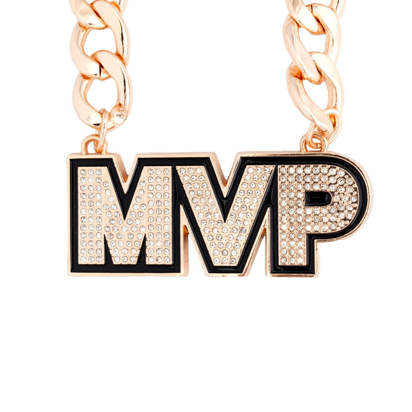 MVP STONE CHAIN ROSE GOLD/CLEAR