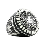 STAR26 SILVER&BLACK RING