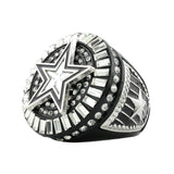 STAR26 SILVER&BLACK RING