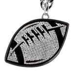 FOOTBALL STONE CHAIN BLACK/SILVER