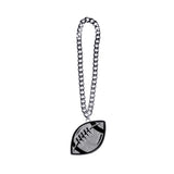 FOOTBALL STONE CHAIN BLACK/SILVER