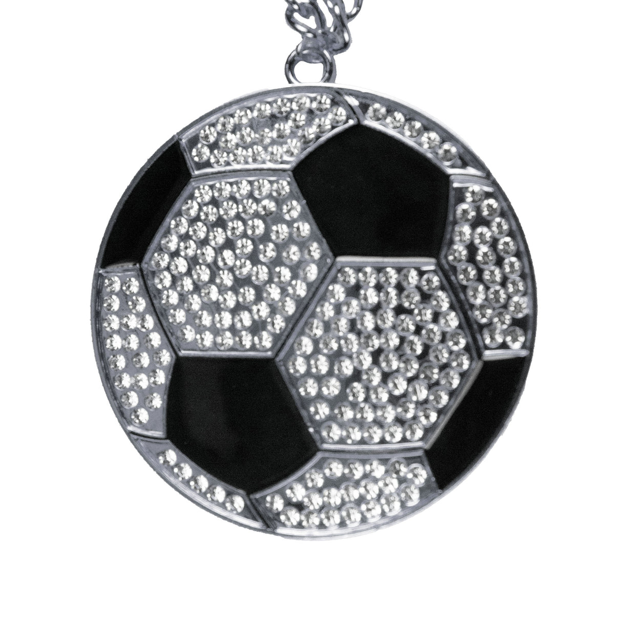 MED2 SOCCER BLING MEDAL SILVER