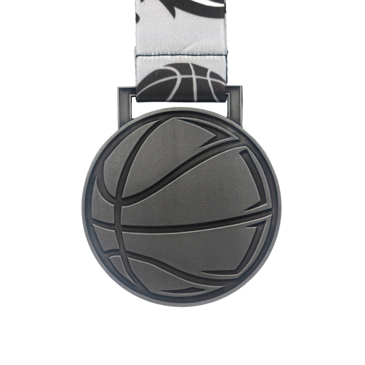 GEN24 3" Basketball Medal - Antique Gun Metal