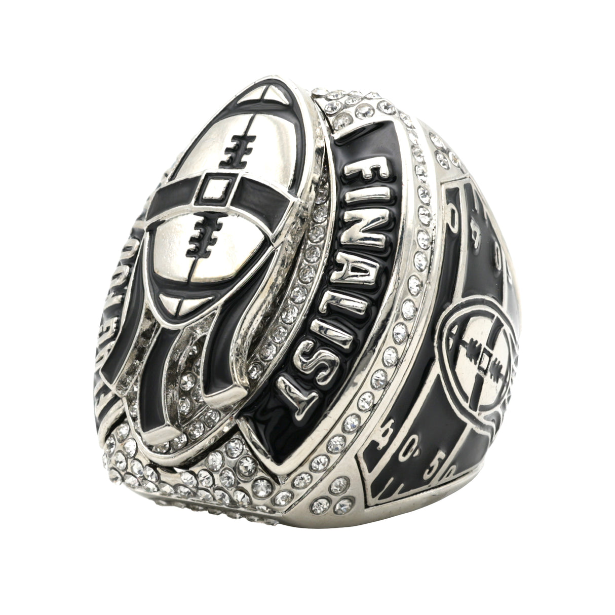 FOOTBALL26A FLAG FOOTBALL SILVER FINALIST RING