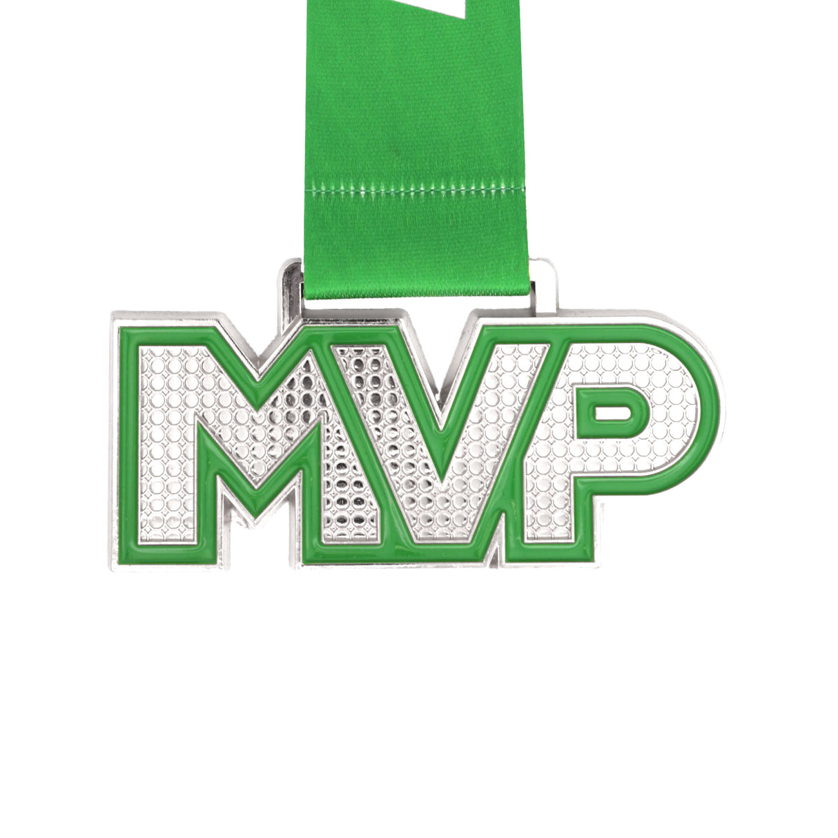 MED25 MVP 4" MEDAL - SILVER/GREEN