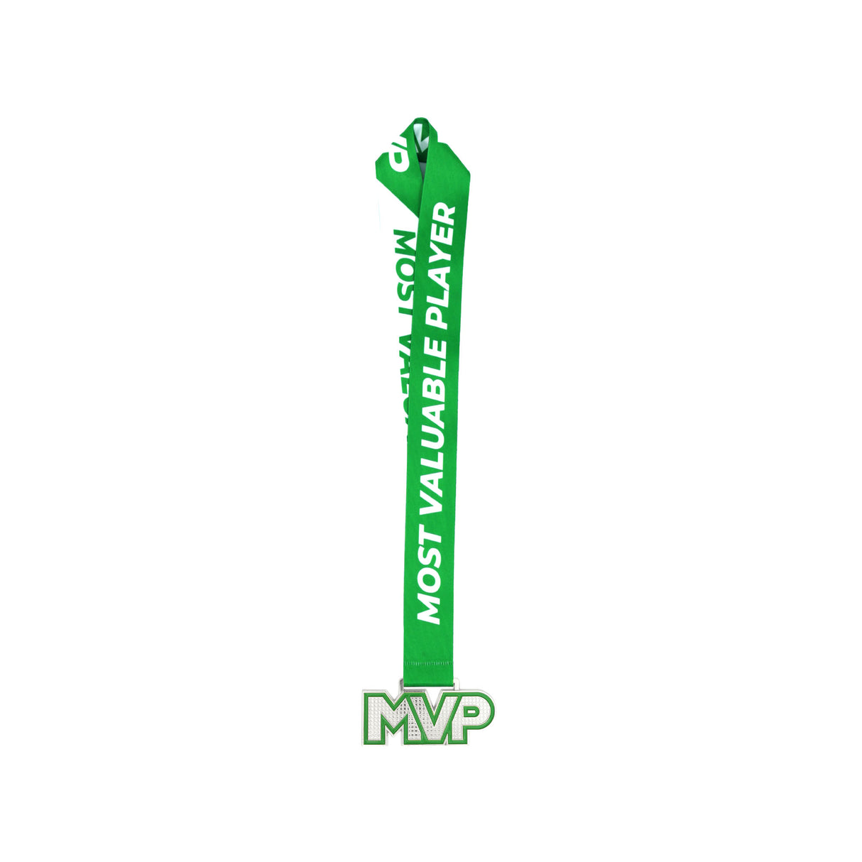 MED25 MVP 4" MEDAL - SILVER/GREEN