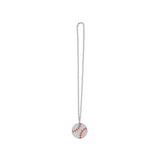 MED2 BALL BLING MEDAL (SILVER/CLEAR/RED)