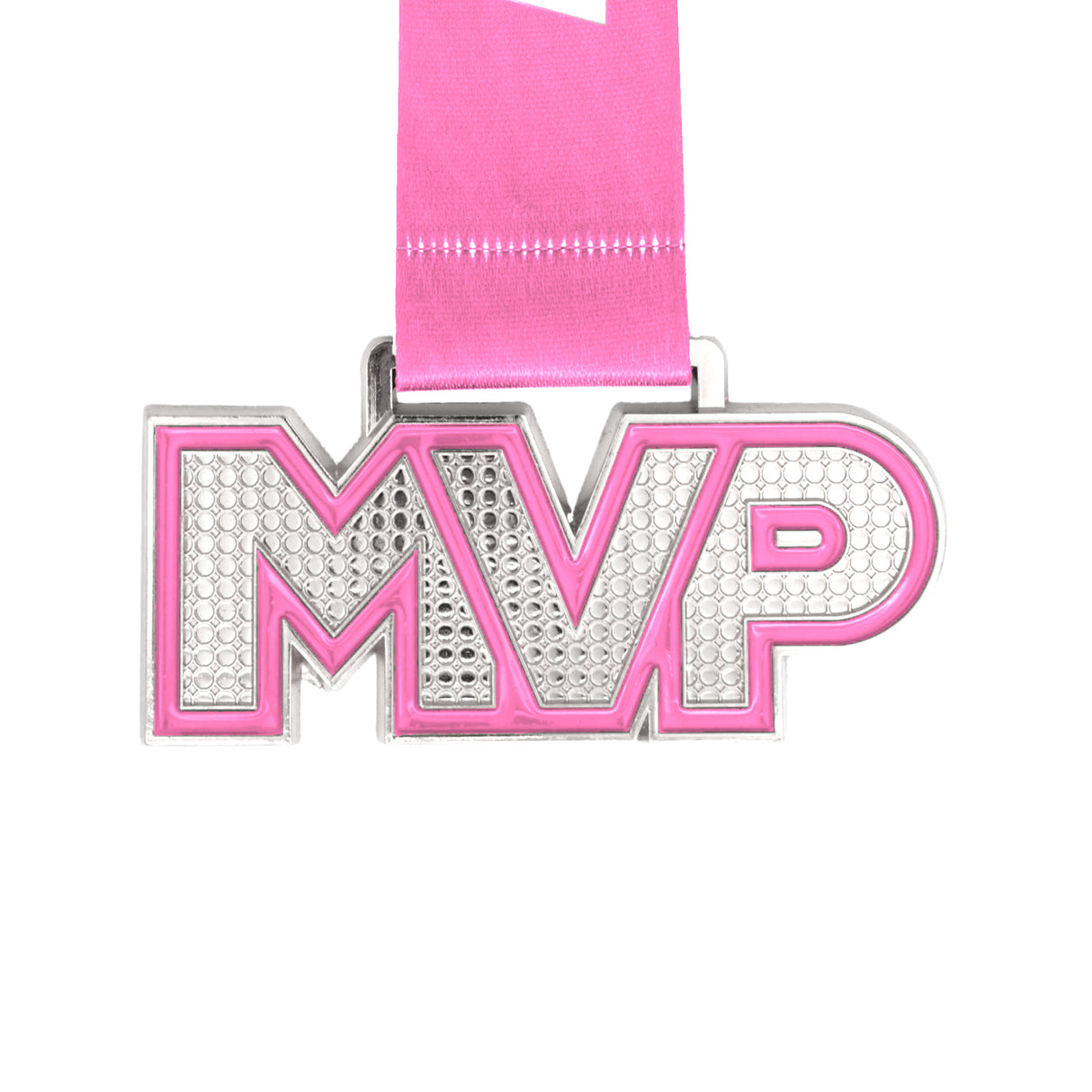MED25 MVP 4" MEDAL - SILVER/PINK