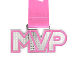 MED25 MVP 4" MEDAL - SILVER/PINK