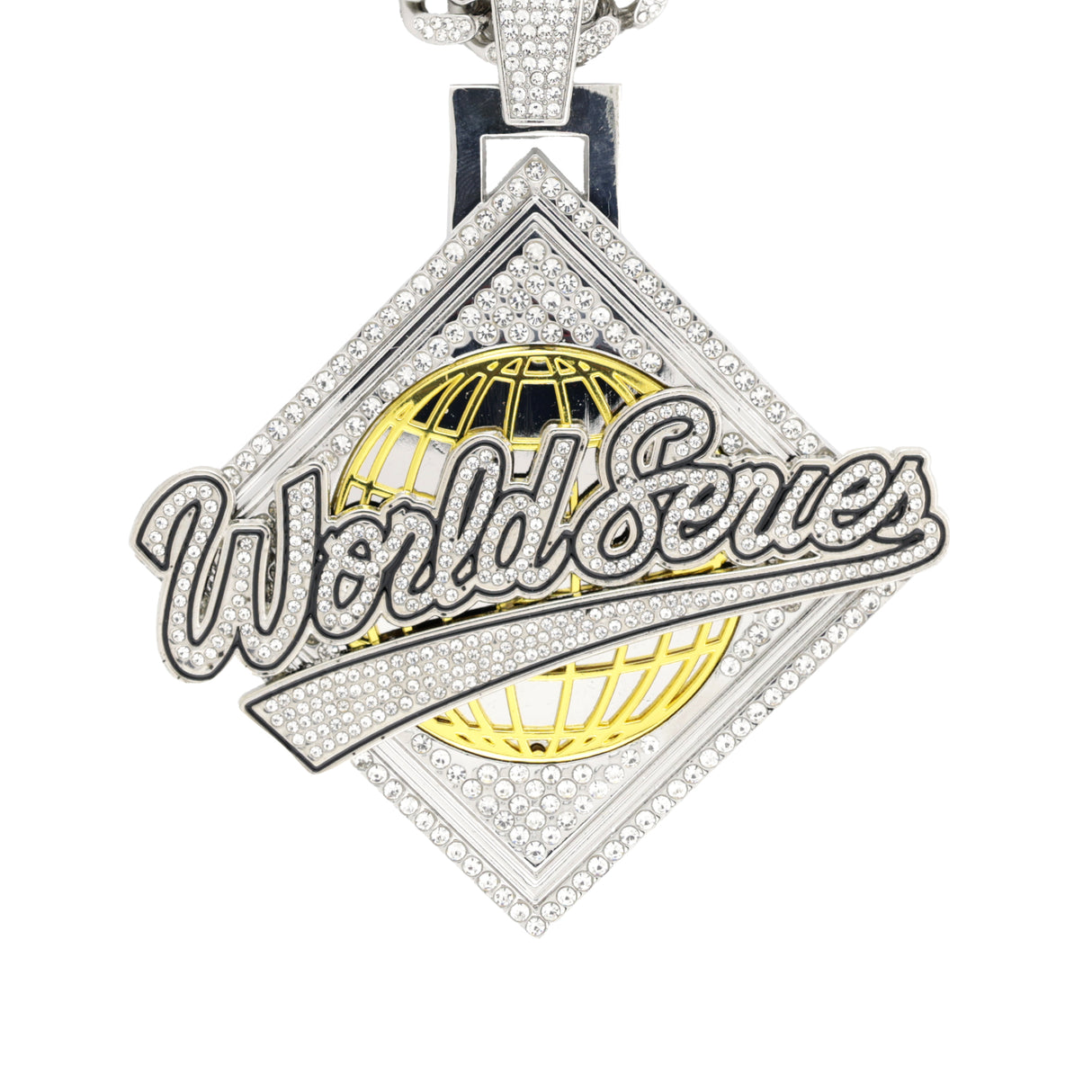 WORLD SERIES SILVER STONE CHAIN