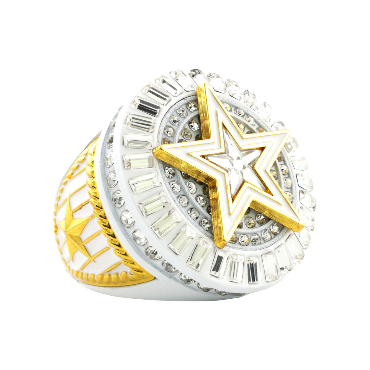 STAR26 GOLD&WHITE RING