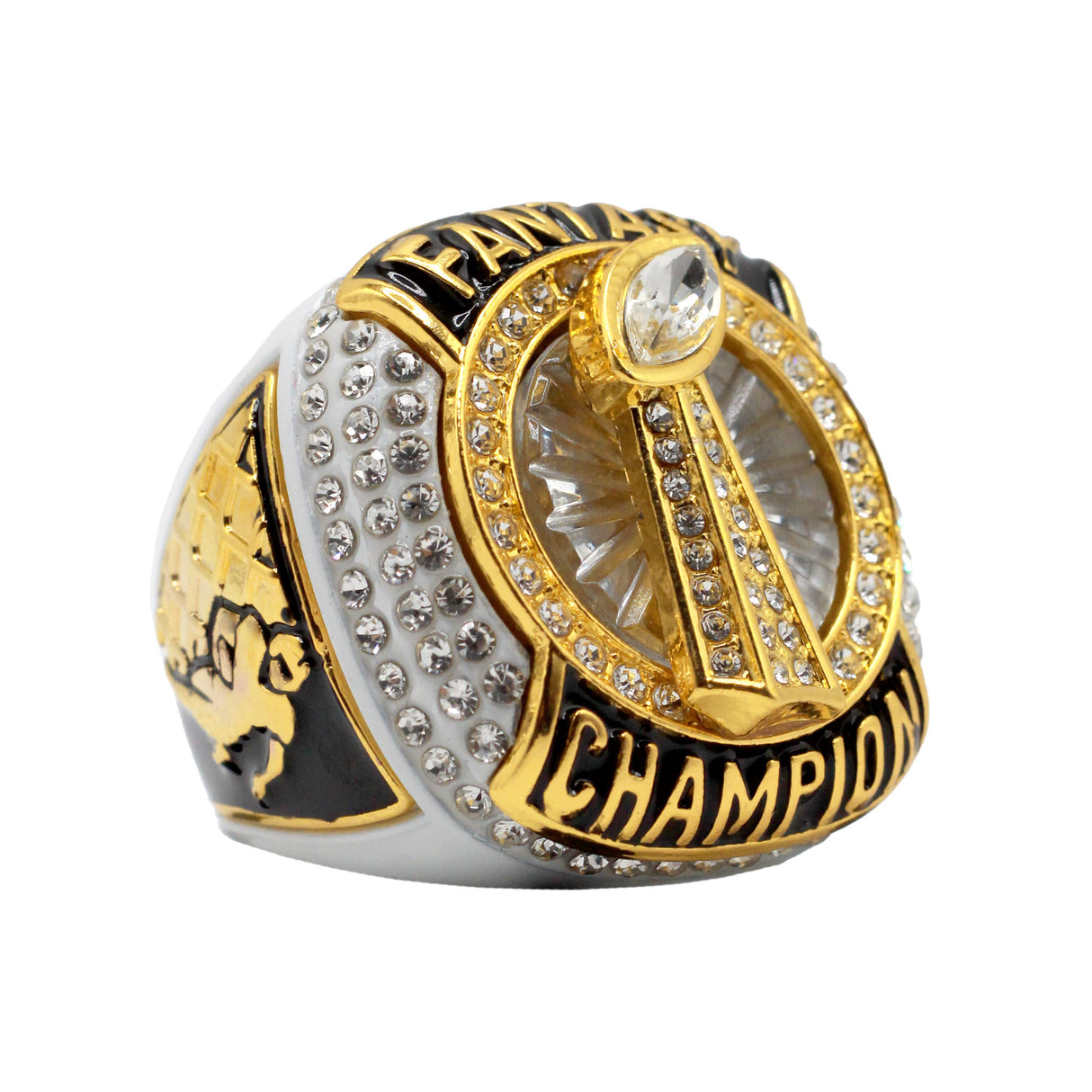 FANTASY FOOTBALL WHITE CHAMPION RING