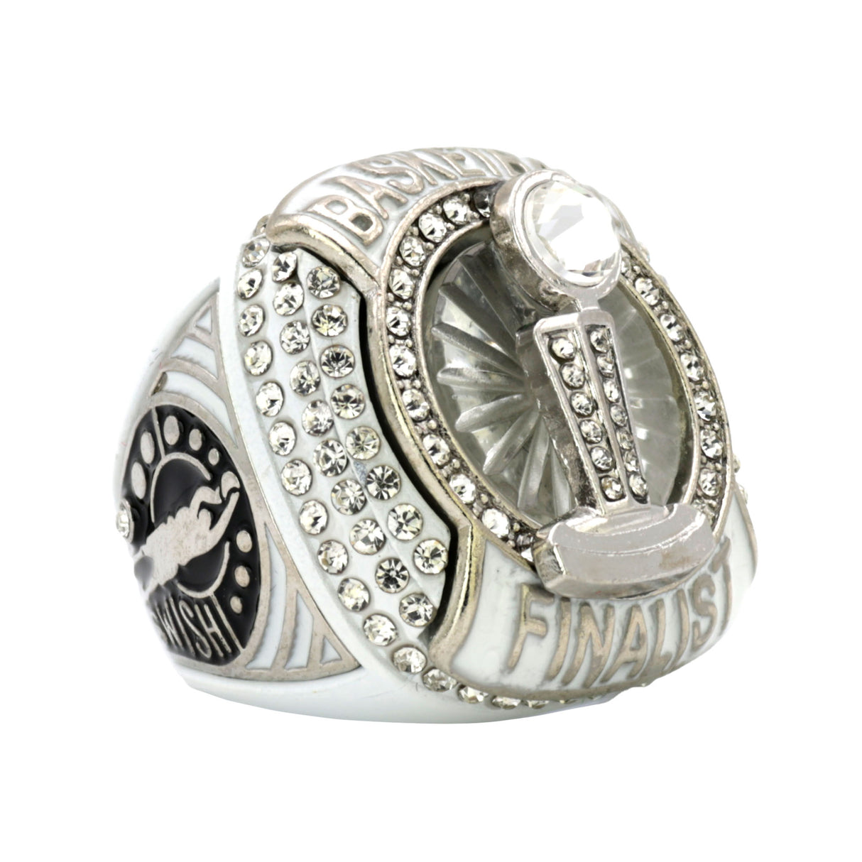 BASKETBALL25 WHITE FINALIST RING