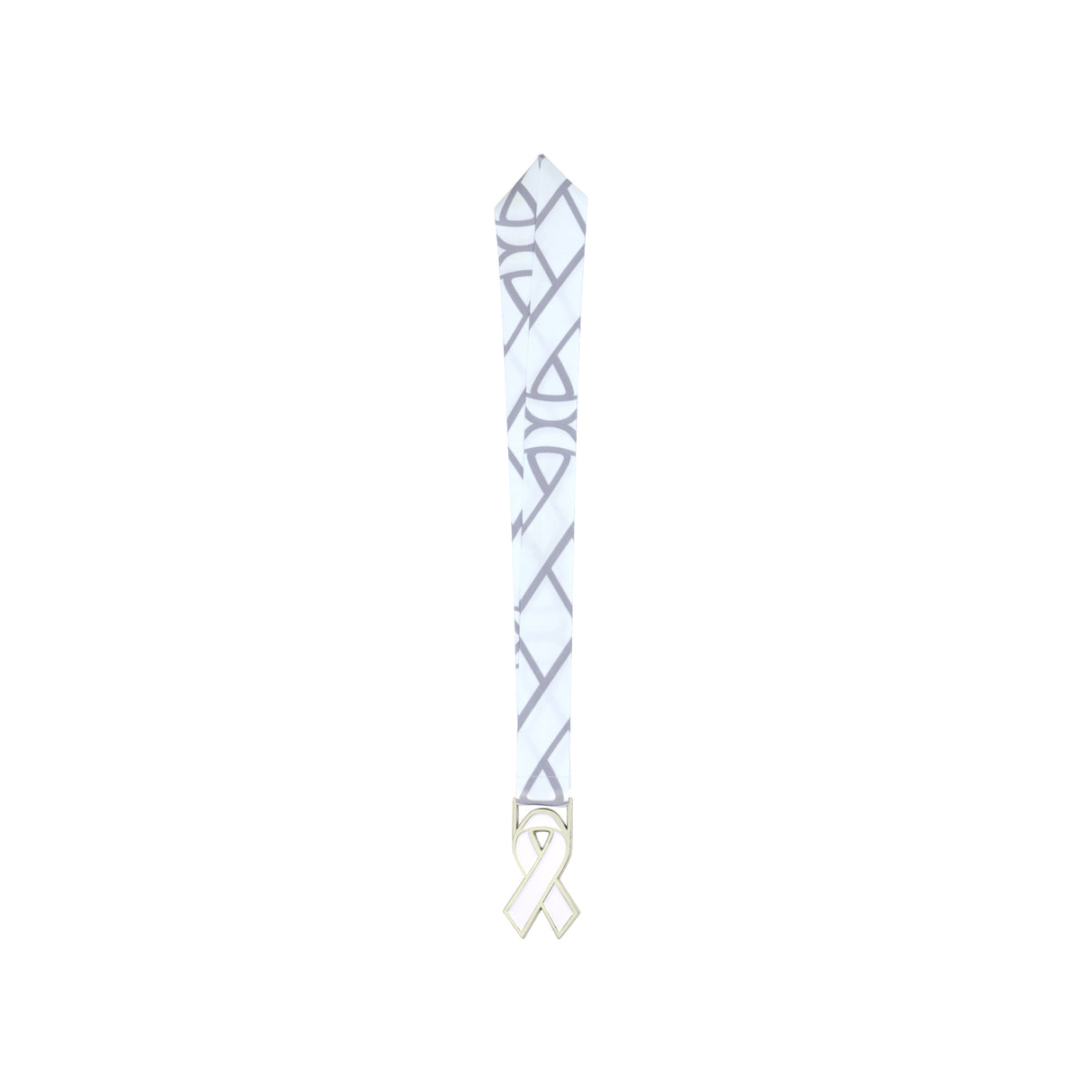 MED26 RIBBON SILVER&WHITE