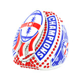 FOOTBALL26A FLAG FOOTBALL WHITEOUT CHAMPIONS RING