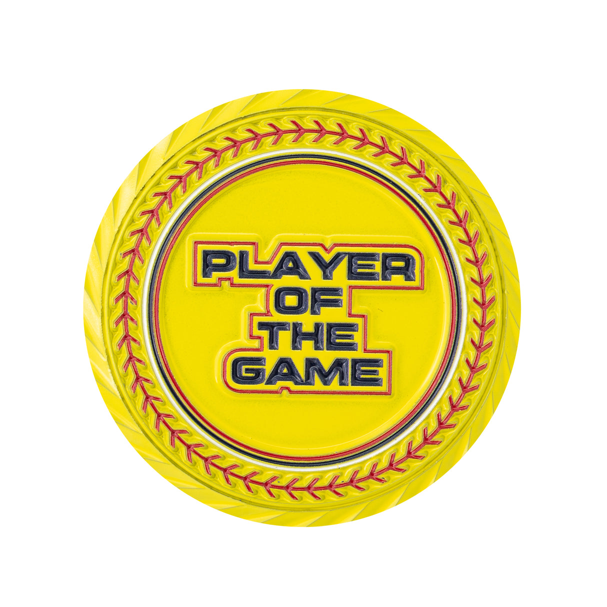 GEN2 2" YELLOW PLAYER OF THE GAME COIN