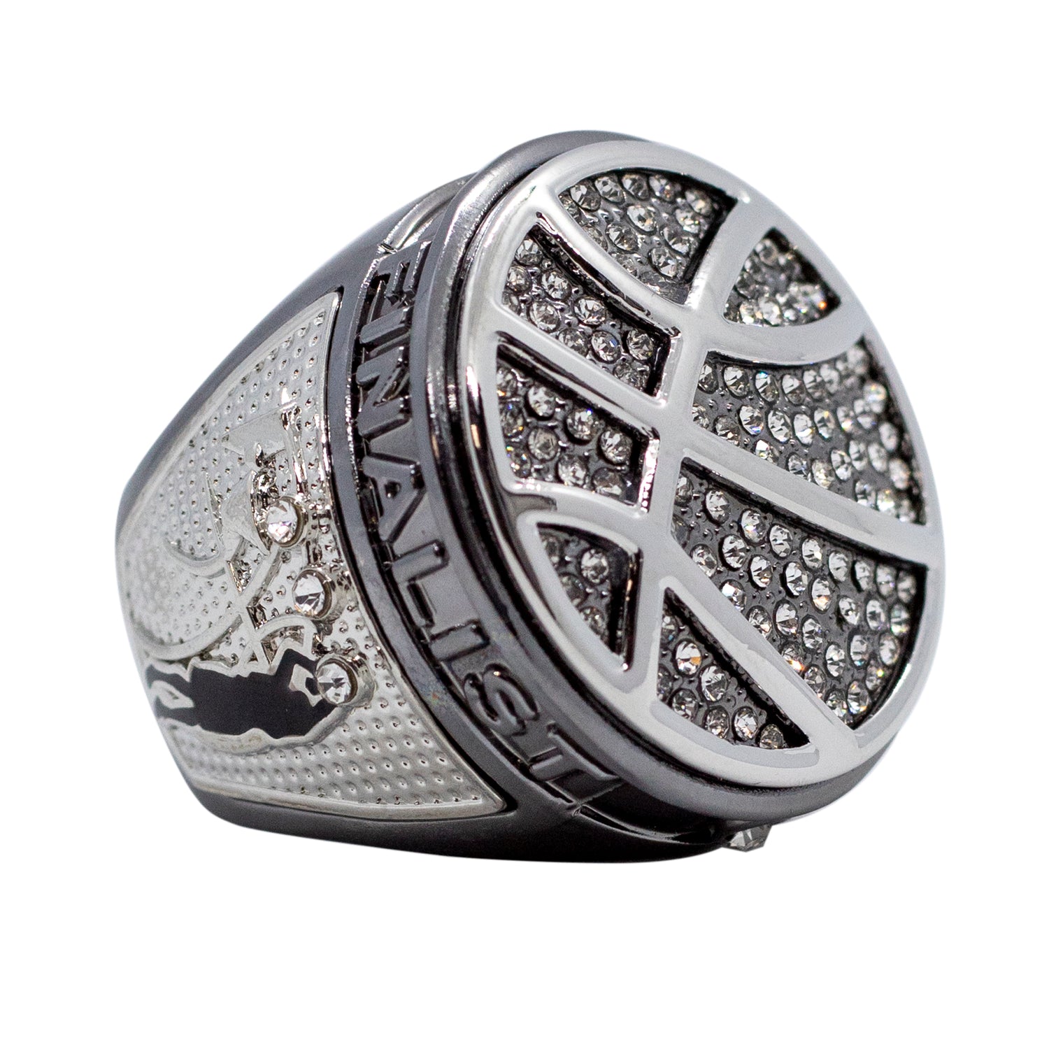 BASKETBALL2 GUNMETAL FINALIST RING
