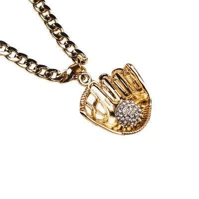 Gold Glove Necklace