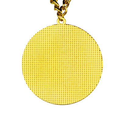 MED2 Ball Bling Medal (Gold/Clear/Red)