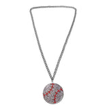 MED2 BALL BLING MEDAL (SILVER/CLEAR/RED)