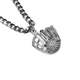 Silver Glove Necklace