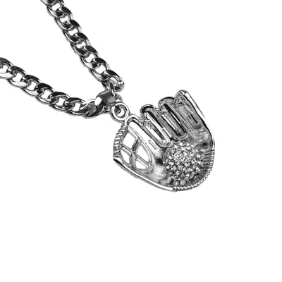 Silver Glove Necklace