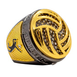 Metallic Grey Volleyball Champions Ring