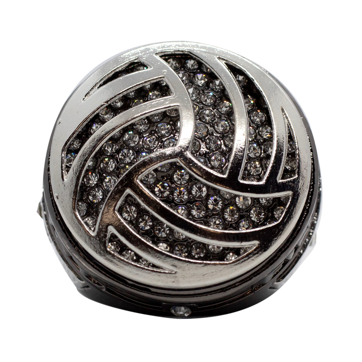 Metallic Grey Volleyball Finalist Ring