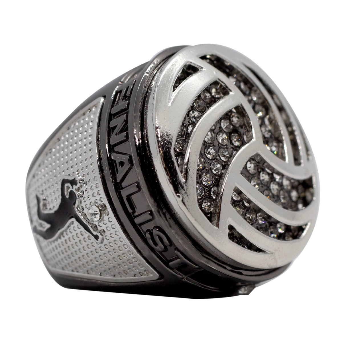 Metallic Grey Volleyball Finalist Ring