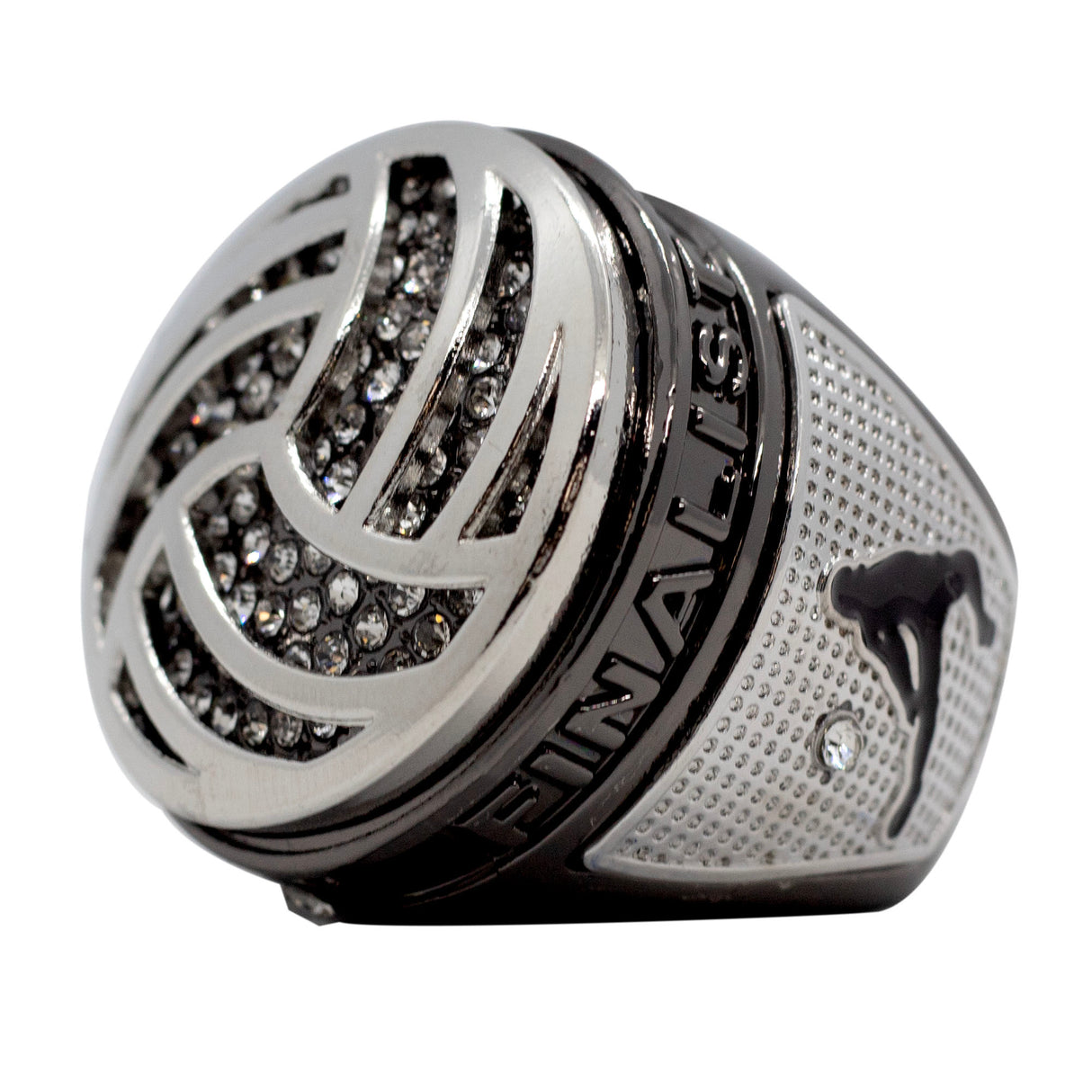 Metallic Grey Volleyball Finalist Ring