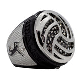 Black Volleyball Finalist Ring